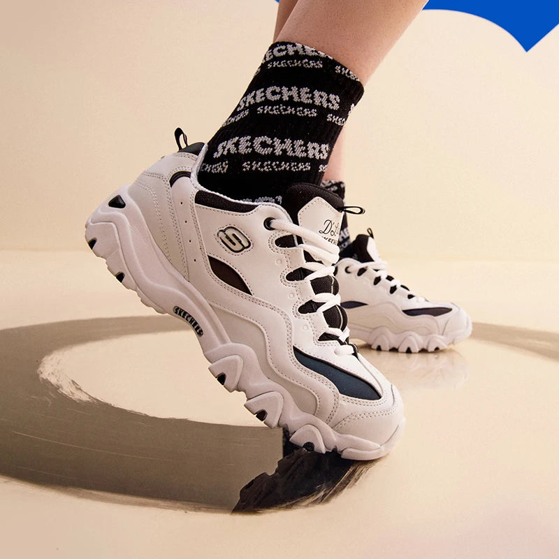 Skechers Women Shoes Fashion Chunky Sneakers Women's Sports Casual Shoes Female Platform Flats Shoes zapatos mujer sketchers