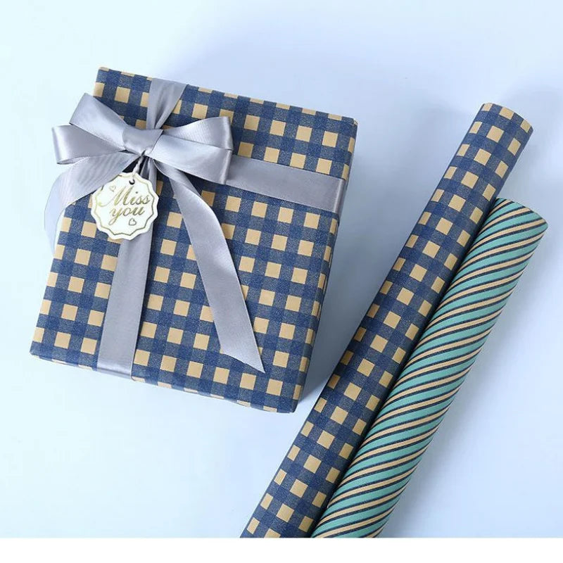 【 Wrapping Paper 】 Christmas Gift 【 Special Offer 】 Simple Vintage Kraft High-Appearance Birthday