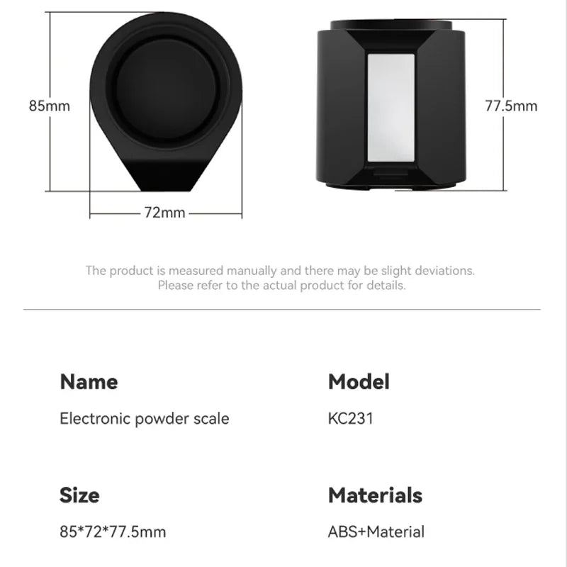 Electric Espresso Measuring Supplies Smart Accurate 0.1g coffee dosing cup scale coffee scale digital coffee scale