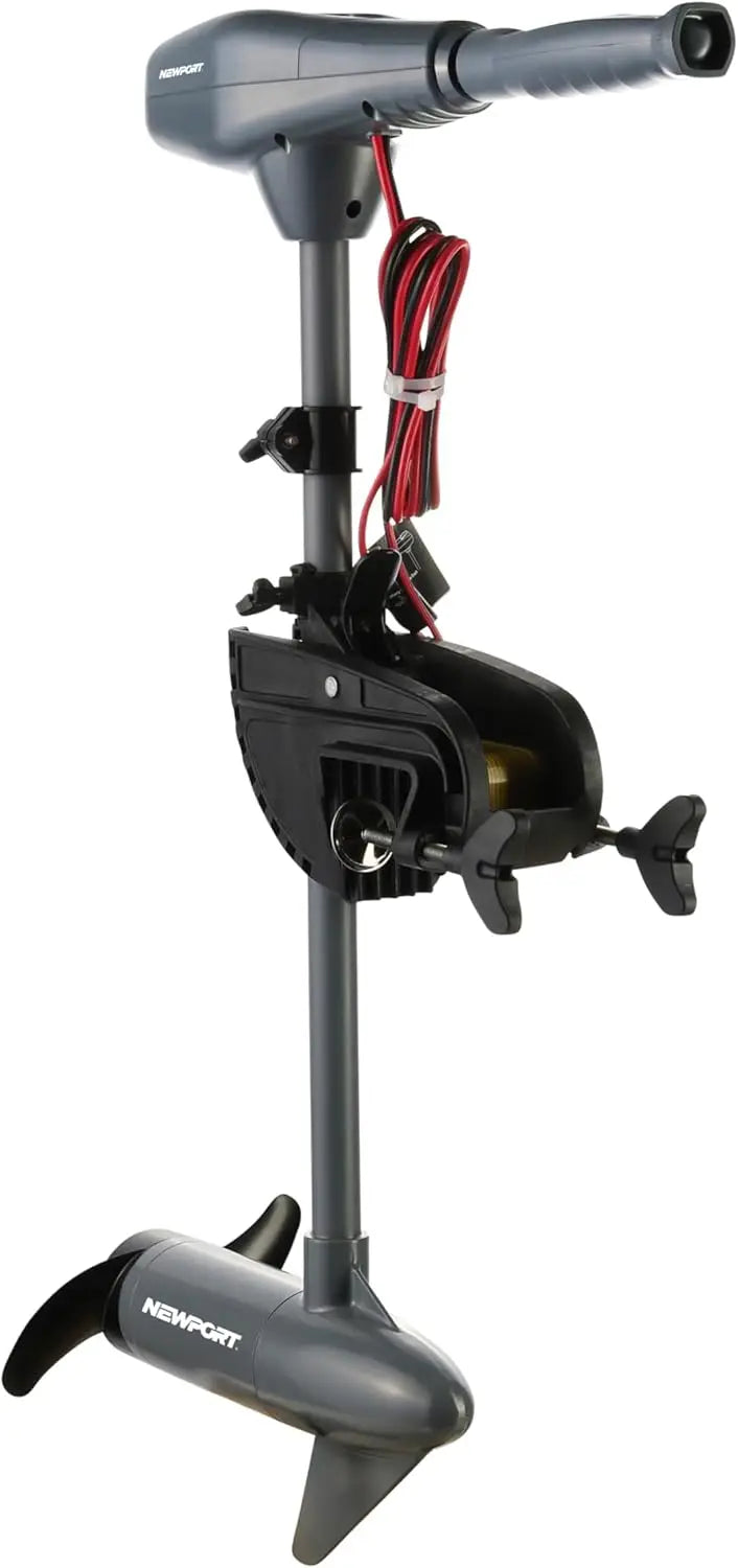 Series 55lb Thrust Transom Mounted Saltwater Electric Trolling Motor w/LED Battery Indicator (24" Shaft)