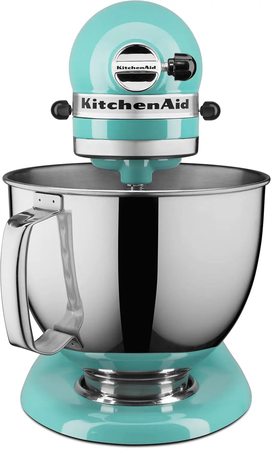 Series 5 Quart Tilt Head Stand Mixer with Pouring Shield KSM150PS, Removable bowl, Aqua Sky