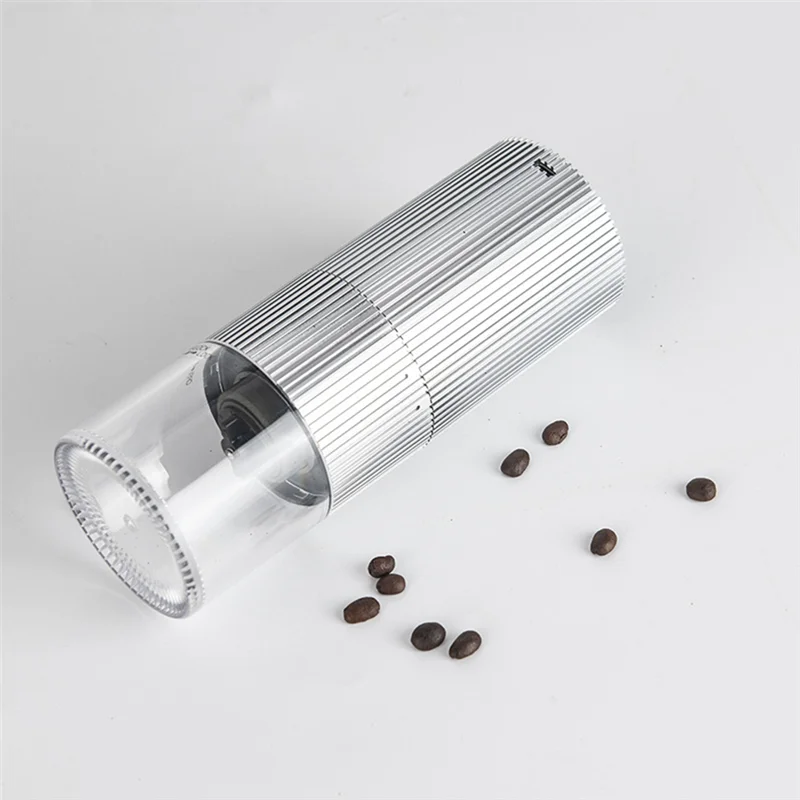 Electric Coffee Bean Grinder Portable Coffee Mill Grinder Stainless Steel Grinding Core USB Coffee Grinder for Kitchen-A