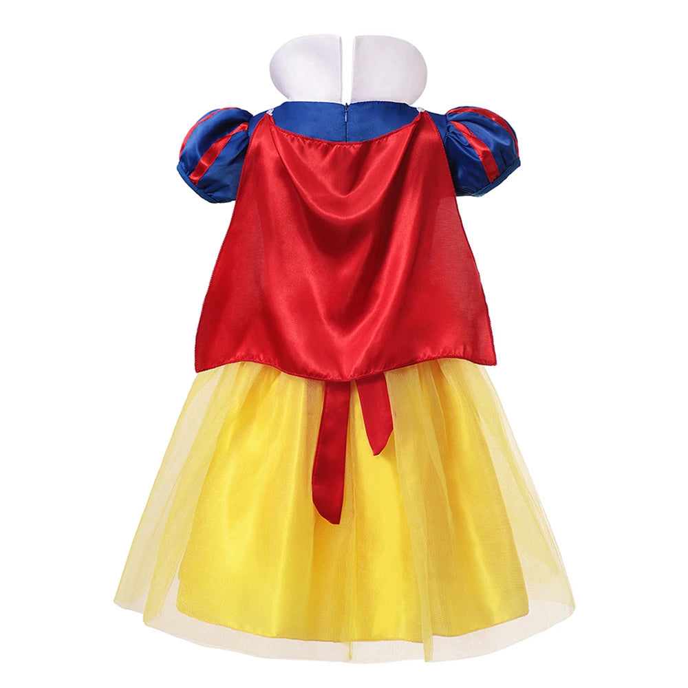 Los Reyes Magos Carnival Costume Girls Princess Snow White Vestidos 2024 Kids Filles Birthday Party Role Play Dress Halloween