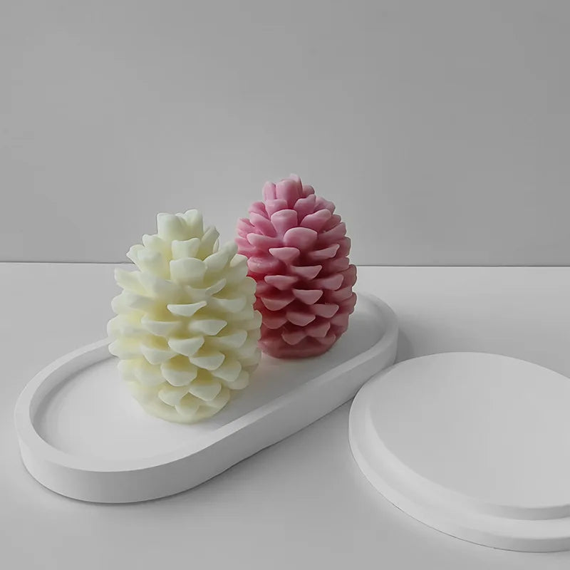 3D Pine Cones Candle Silicone Mold Christmas Pinecone Resin Aromatic Soap Mold Craft Supplies Home Decoration Holiday Gifts