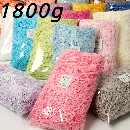 100g raffi Colorful Shredded Crinkle Lafite Grass Paper Raffia Filler DIY Wedding Party Gift Box Candy Material Packaging Filler