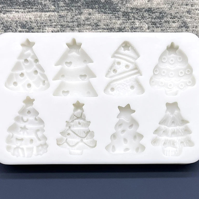 Christmas Tree Silicone Sugarcraft Chocolate Cupcake Baking Mold Fondant Cake Decorating Tools