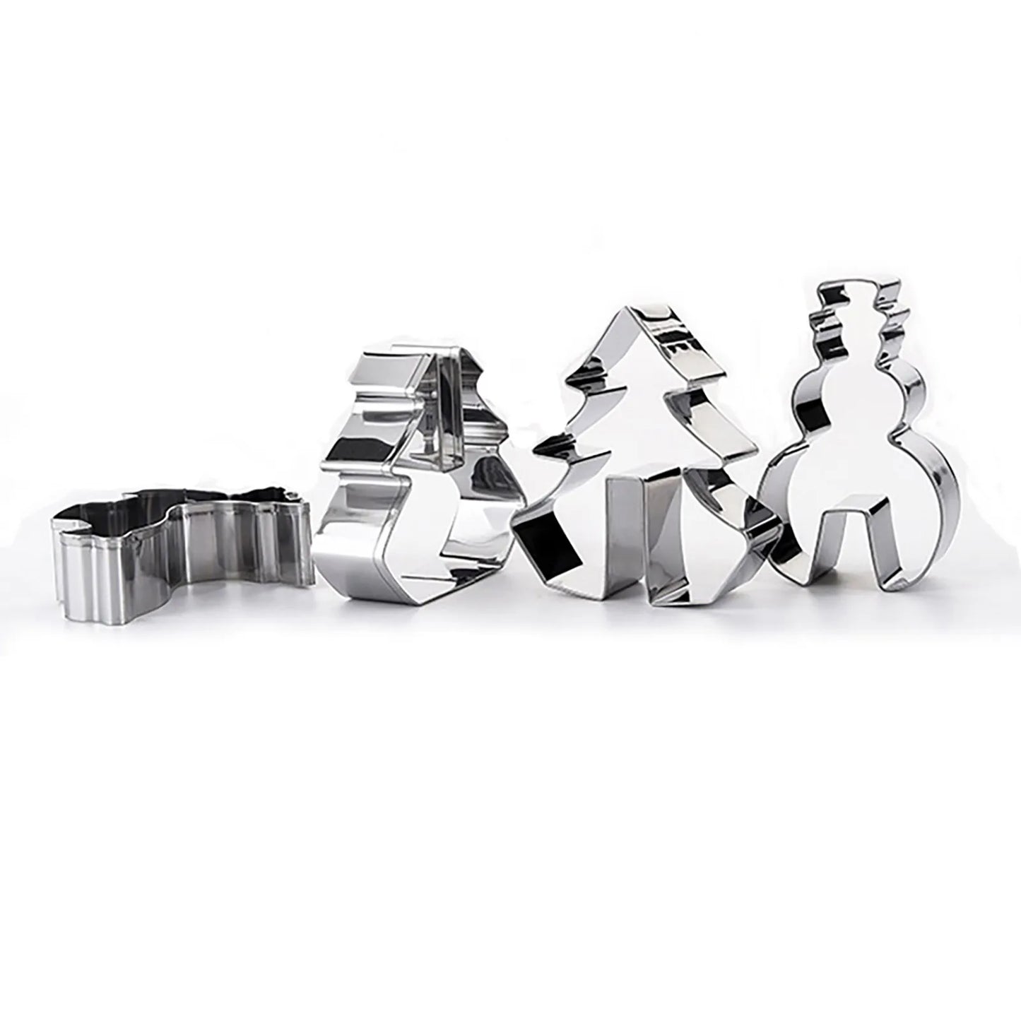 Stainless Steel Christmas Cookie Cutter 3d Christmas Cookie Tool 8 Piece Cake Tool Baking Tool Cookie for Baking Christmas