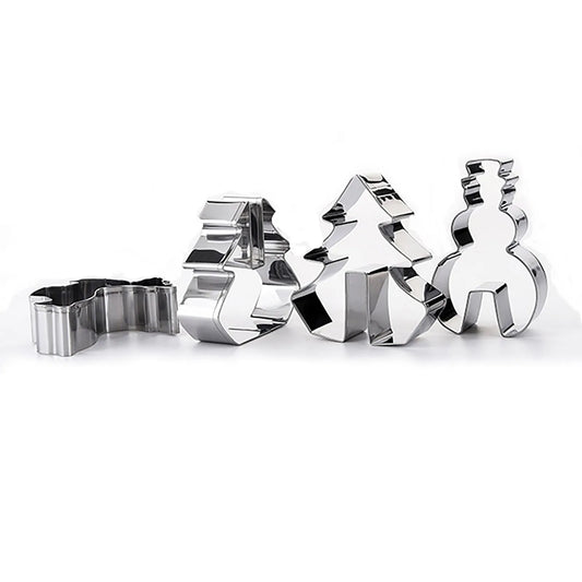 Stainless Steel Christmas Cookie Cutter 3d Christmas Cookie Tool 8 Piece Cake Tool Baking Tool Cookie for Baking Christmas