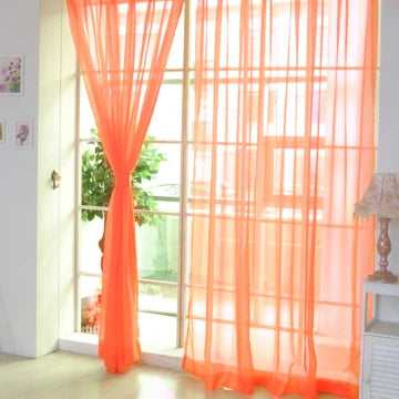 Tulle Curtains For The Kitchen Living Room Solid Sheer Curtains Tulle On The Windows Drapes Window Screen Dropshipping