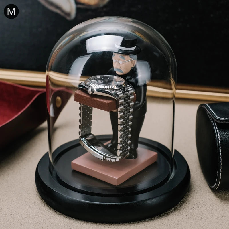 Table Vintage Watch Holder Organizer Case Luxury Jewelry Watch Holder Stand Mechanical Storage Watches Display Plexiglass Gift