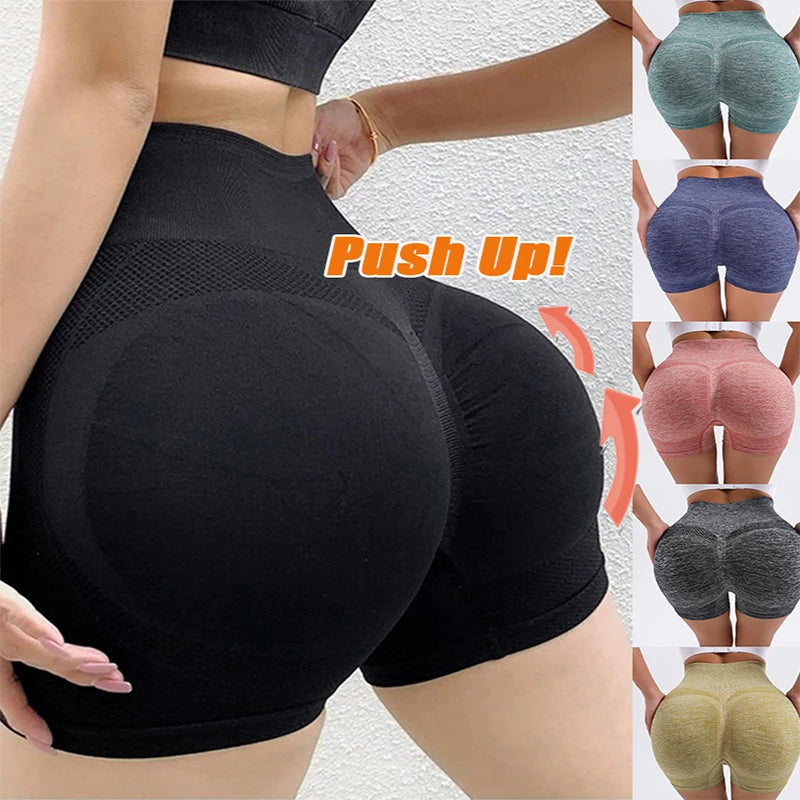 Push Up Short Leggings Women Sports Yoga Scrunch Shorts Seamless High Waist Workout Short Pants Sexy Tights Woman Fitness Wear