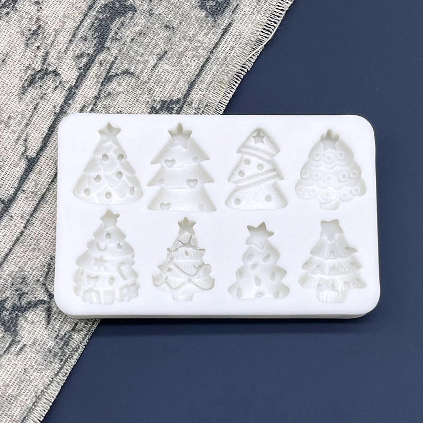 Christmas Tree Silicone Sugarcraft Chocolate Cupcake Baking Mold Fondant Cake Decorating Tools