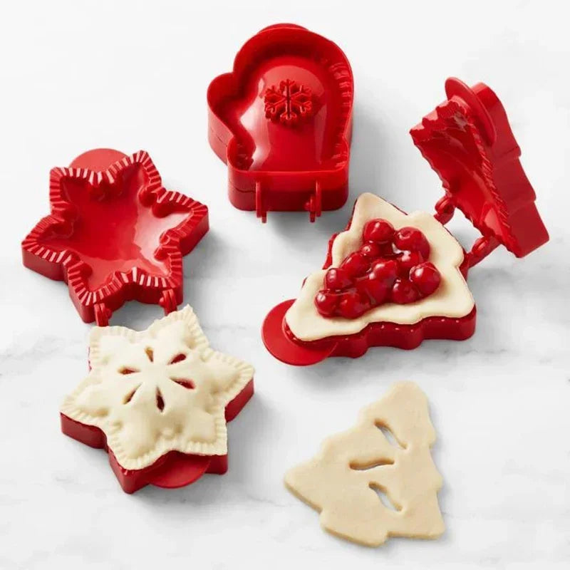 Fall Mini Hand Pie Molds Dough Presser Tools Halloween Christmas Pocket Pie Mould Apple Pumpkin and Acorn Shape Baking Tools