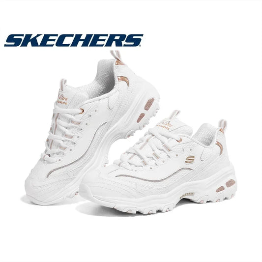 Skechers Original Women Shoes Fashion Chunky Lace Up Flats Sneakers sketchers кроссовки женские 운동화 zapatillas deportivas mujer