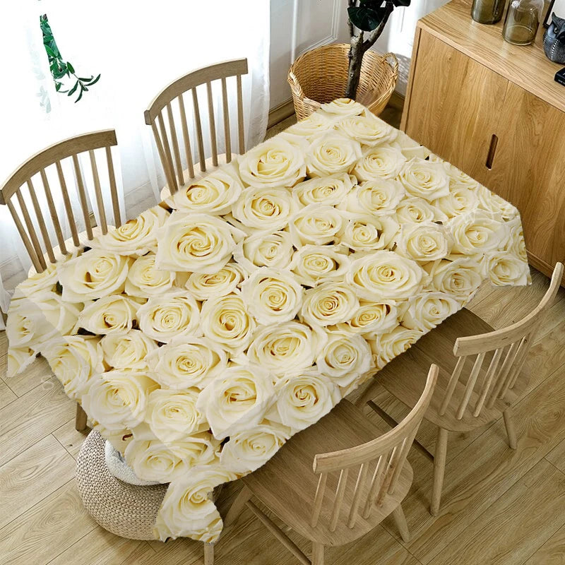 3d Printed Pattern Tablecloth Waterproof Tablecloth Rectangular Tablecloth Room Decoration Wedding Decoration Accessories