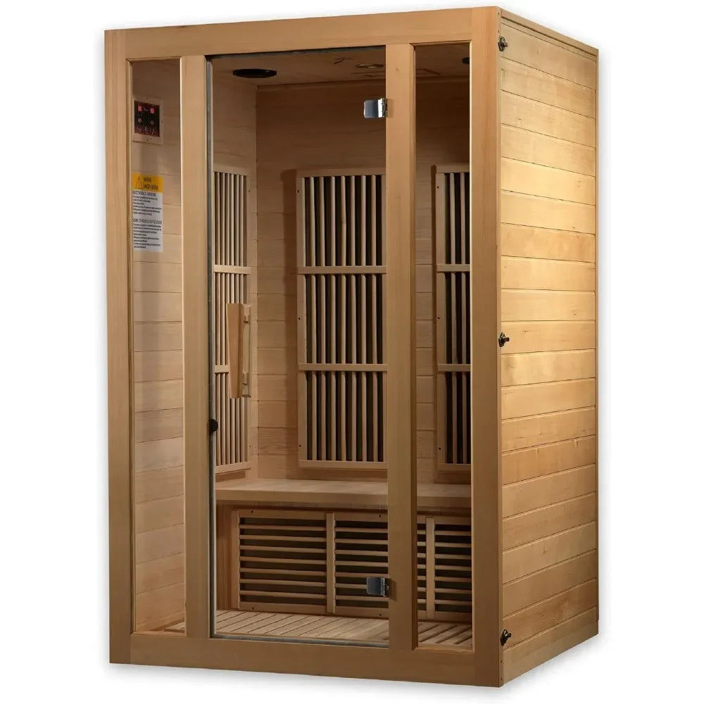 Saunas Far Infrared Sauna for 2 Persons, Hemlock Wood,Saunas