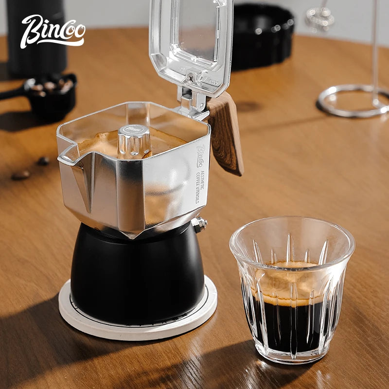 Bincoo Double Valve Moka Pot Coffee Pot Espresso Extraction Coffee Pot Outdoor Brewing Coffee Barista Accessories