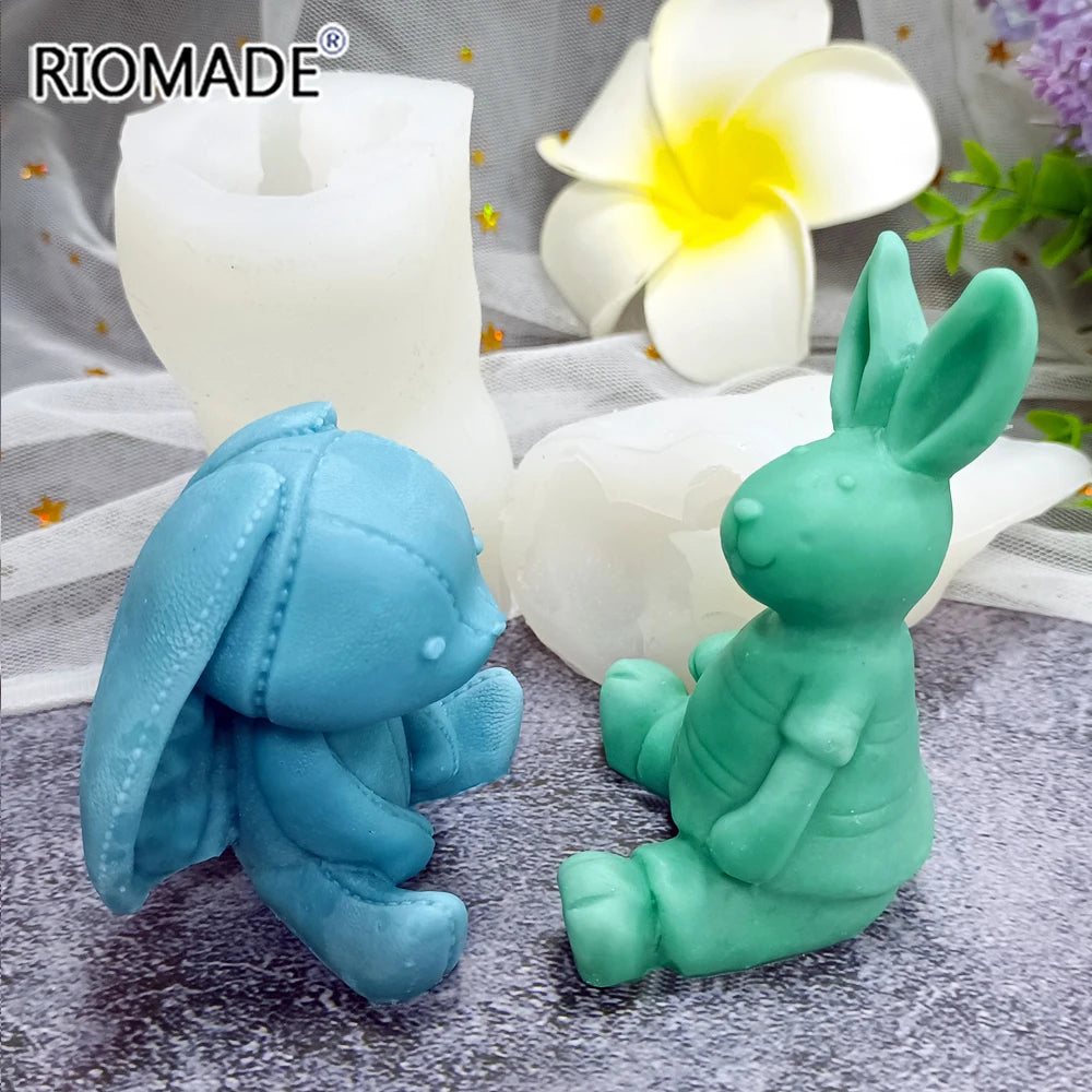 Cat And Dog Model Silicone Mold Cake Decoration Candle Ornaments Gypsum Aromatic Epoxy Resin Hand Made Gift Baking Mold