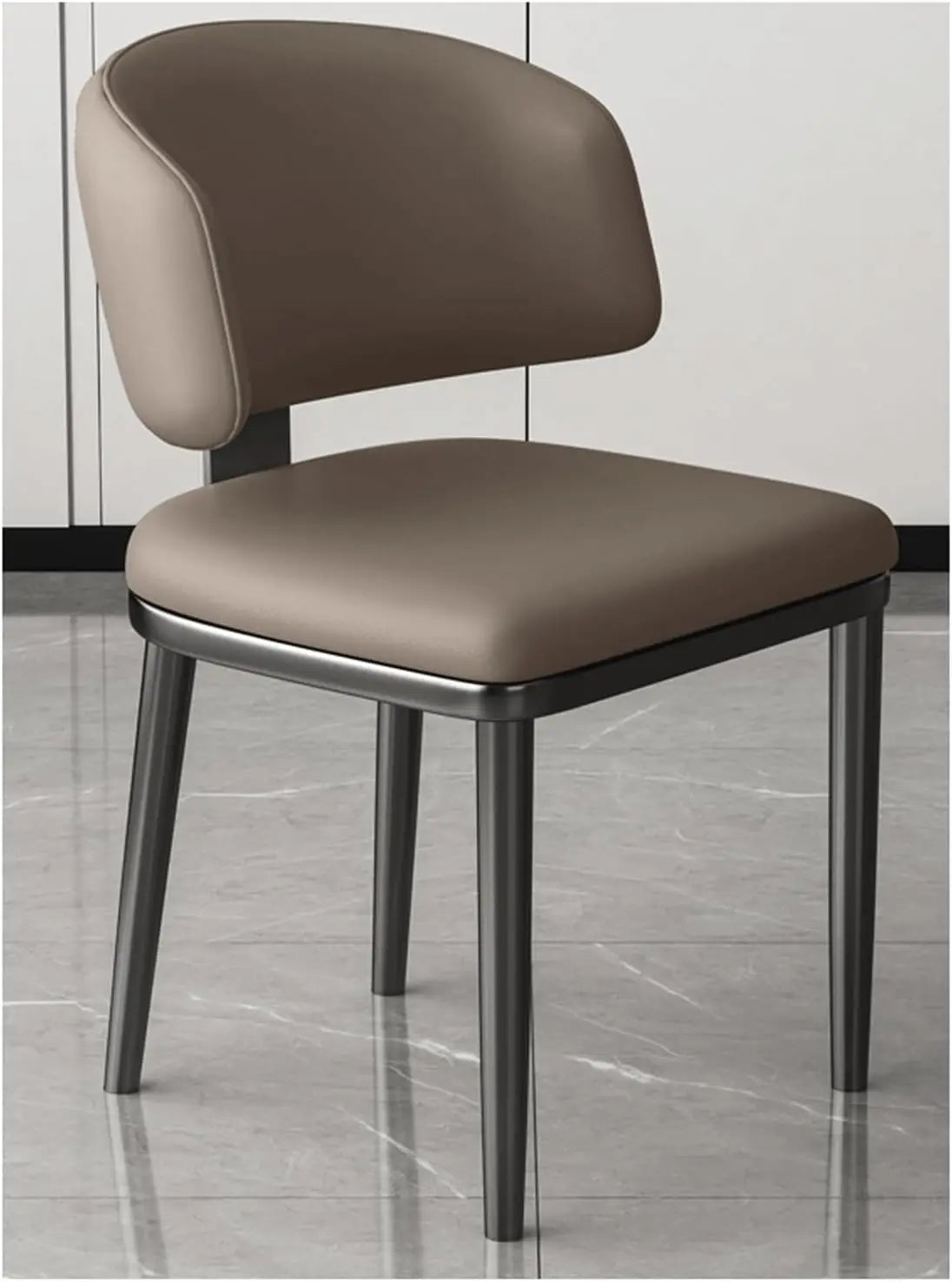 Dining chair，Upholstered Dining Chairs Modern Kitchen Dining Room Chairs with Curved Back,Upholstered Armless Side Chair