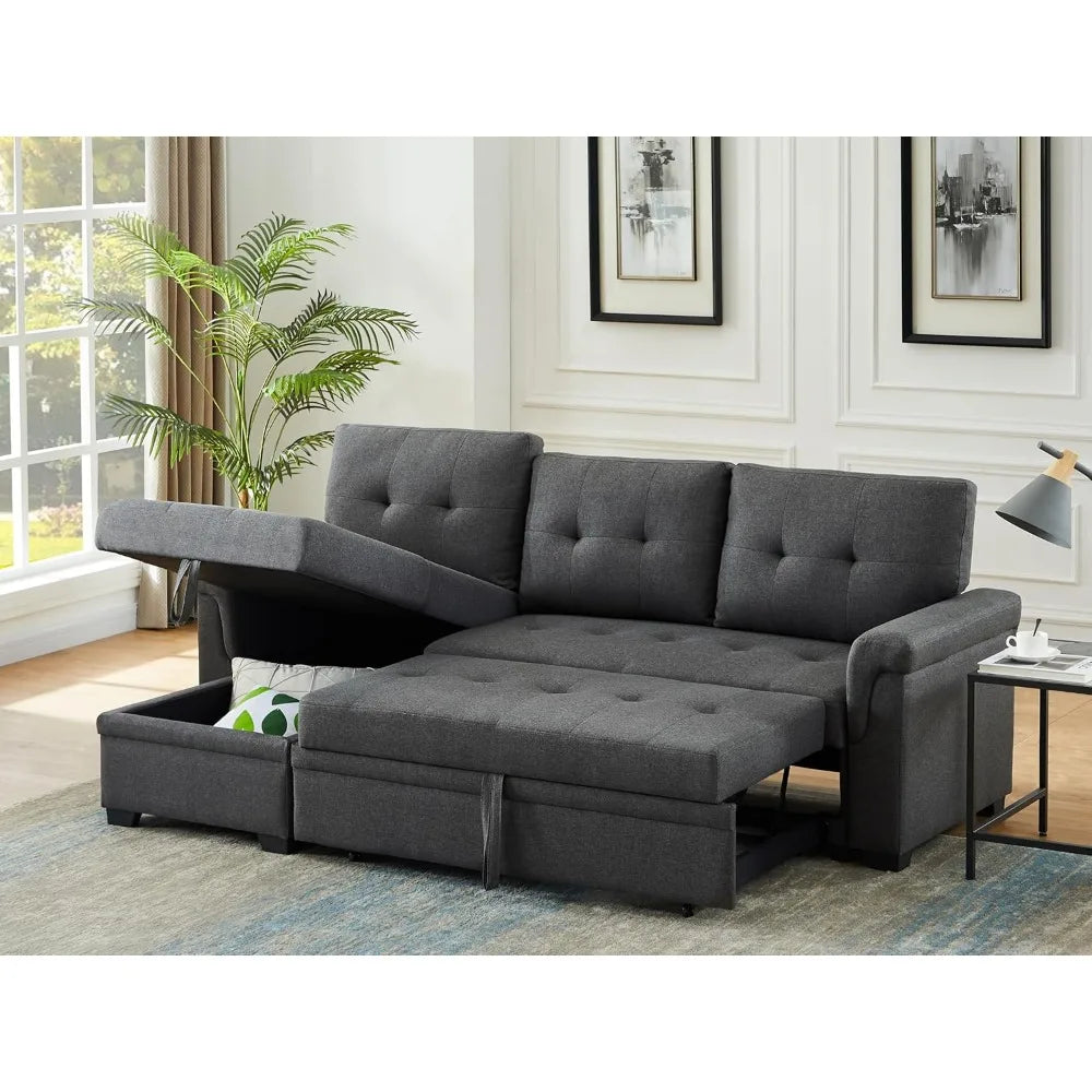 Sectional  - Versatile Sleeper Couch & Sofa Bed with Storage - Comfortable Couch with Storage, Small Sleeper Sofa counch