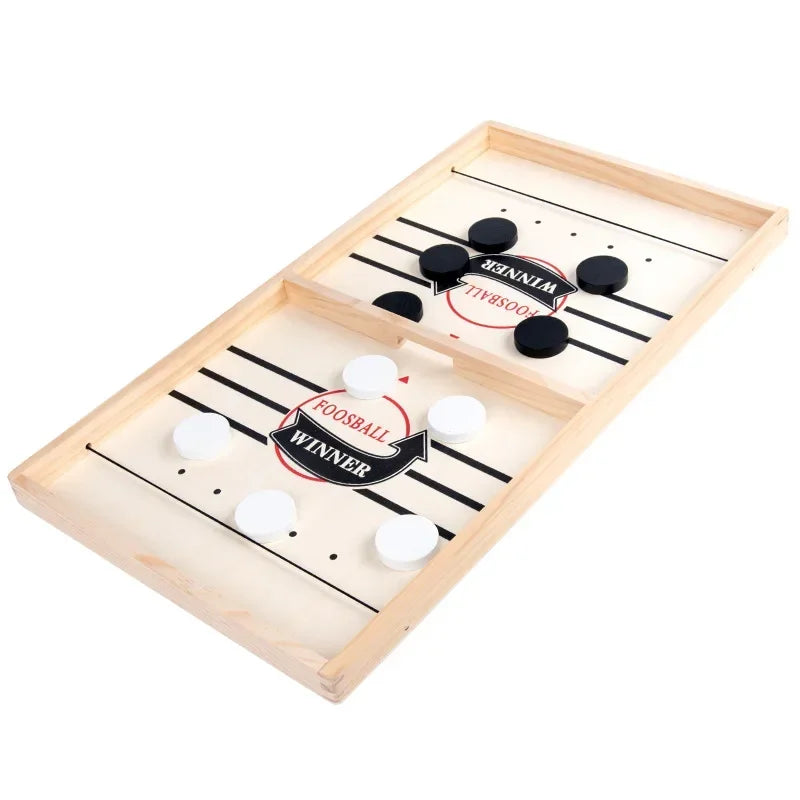 Table Hockey Paced Sling Puck Board Game Fast Sling Puck Winner Party Game Adult Child Family Desktop Battle Board