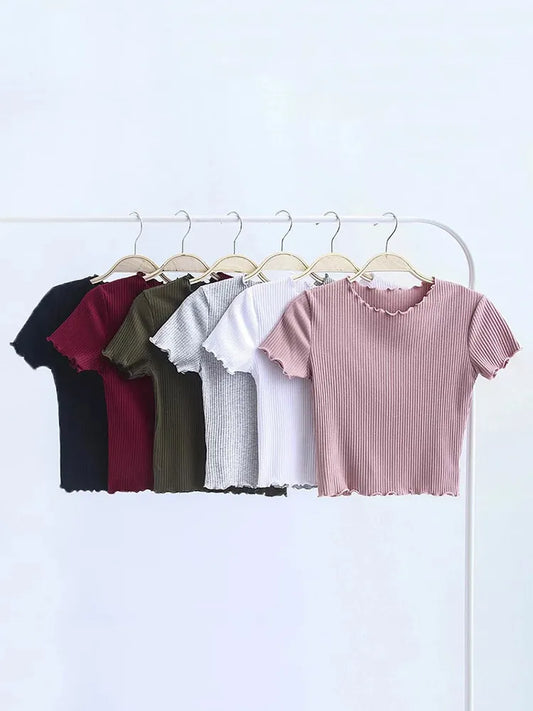 Vintage Wood Ears Tee: 2024 Slim Fit, O-neck, Short Sleeve T-shirt. Retro Summer Tops Available in 6 colours.