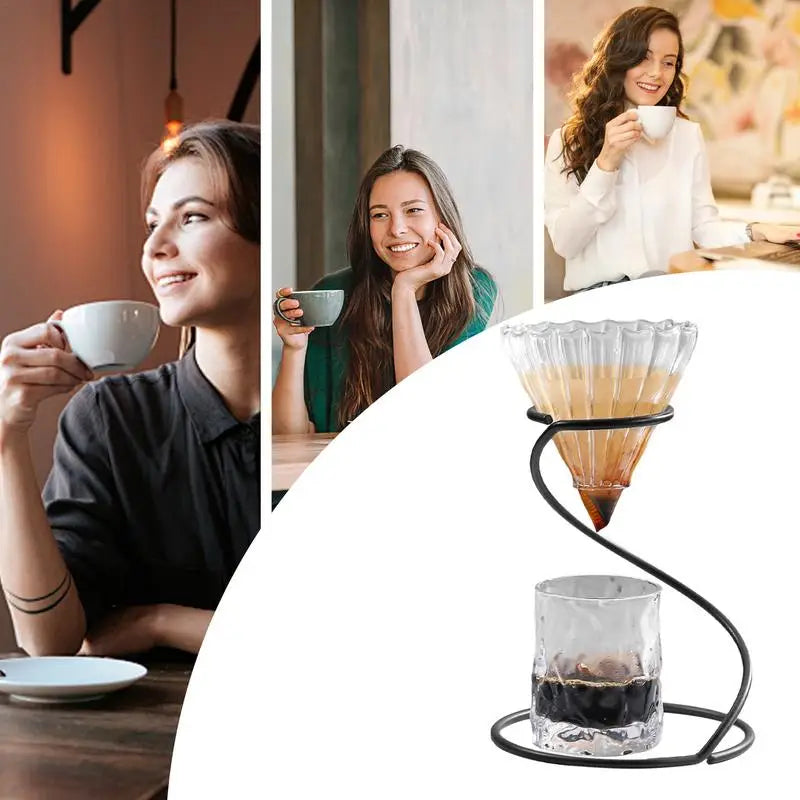 Pour Over Coffee Stand Coffee Maker Drip Filter Cup Rack Stand Brewer Holder Hand Drip Bracket Pour Over Dripper Maker Drip