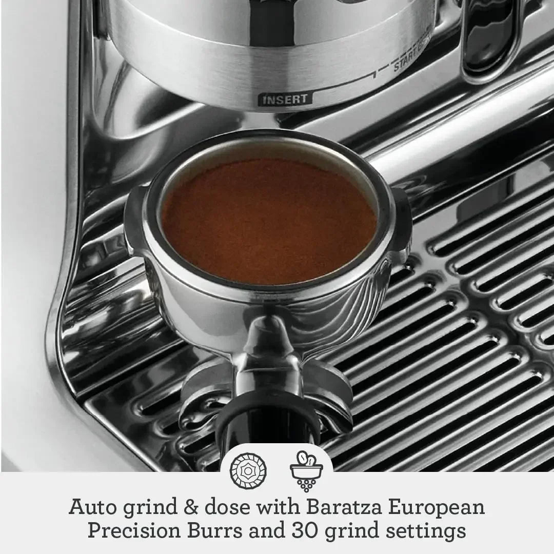 the Barista Pro Espresso Machine with Grinder & Milk Frother, Espresso Maker with Seconds Heat Up, Cappuccino