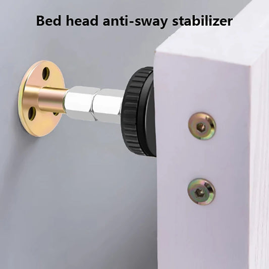 1Pcs Adjustable Headboard Stoppers Bed Frame Prevent Loosening Anti-Shake Fixer For Cabinets Sofas Hardware Top Wall Stabilizer