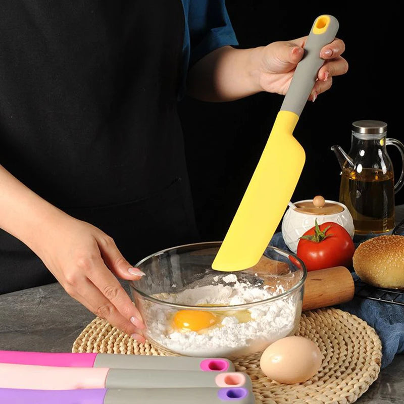 Extra Large Silicone Cream Baking Scraper Non Stick Butter Spatula Smoother Spreader Heat Resistant Cookie Pastry Scraper