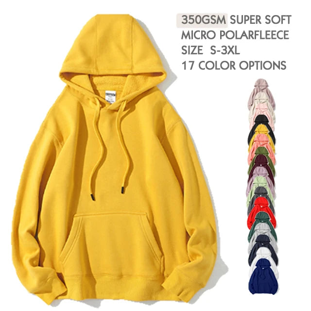 Fleece  hoodie men's Casual Hoodies Pullovers Sweatshirts Men Top Solid Color Hoodies sweatshirt men hoodie fleece hoodie women