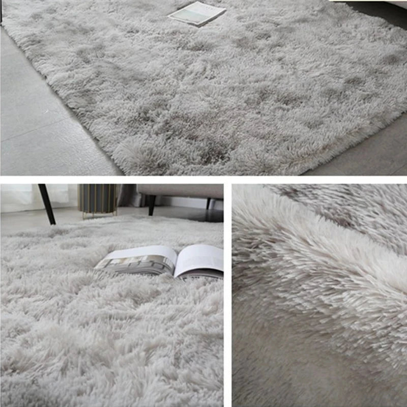 Fluffy Large Carpet Living Room Plush Lounge Rug in The Bedroom Floor Mat Soft Velvet Carpets For Children Kids Decoration  ﻿