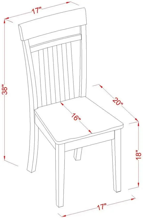 7 Piece Set Consist of a Rectangle Dining Table with Butterfly Leaf and 6 Kitchen Chairs, 36x66 Inch, Cappuccino