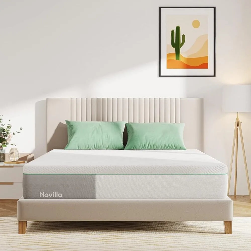 Queen Size Mattress in a Box, for Cooling Sleep & Pressure Relief, with Motion Isolation, 12 Inch Gel Memory Foam Mattress