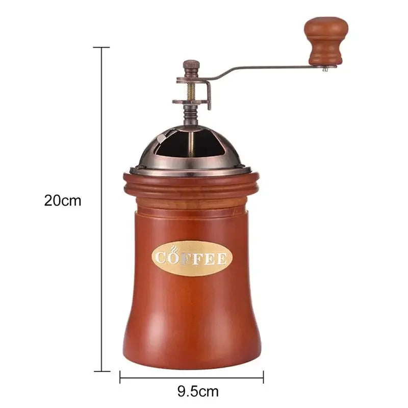 Manual Wooden Coffee Grinder Hand Grinding Machine Retro Style Design Coffee Bean Food Pepper Mills Vintage Maker Kitchen Tools