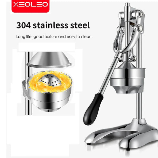 Xeoleo Commercial Manual Lemon Squeezer Hand Pressed Orange Juicer Extractor Machine Hand Citrus Press Tools Pressing Machine