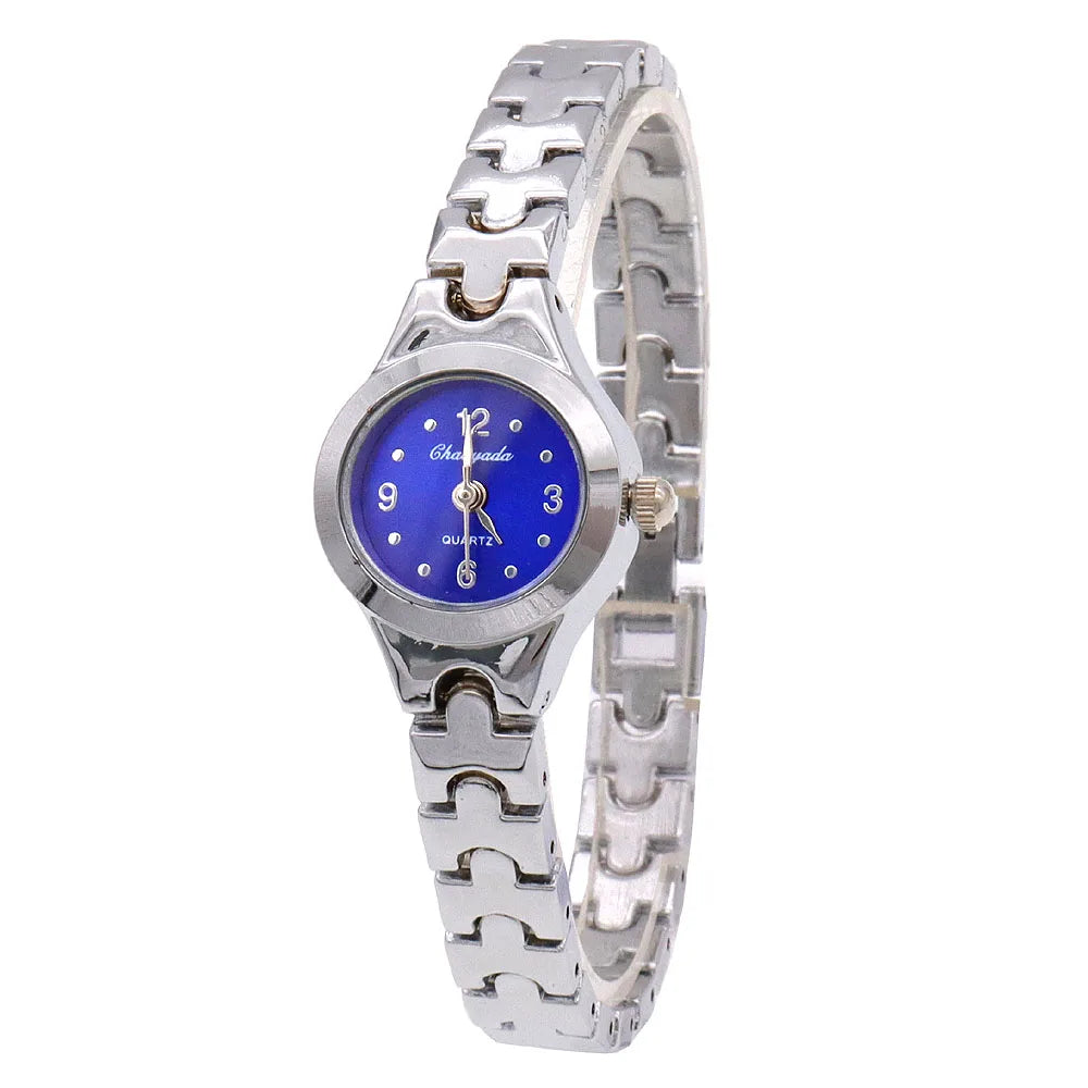 Cute Women Bracelet Watch Mujer Golden Small Dial Quartz Watch Hot Popular Wristwatch Hour Female Ladies Elegant Watches Mini