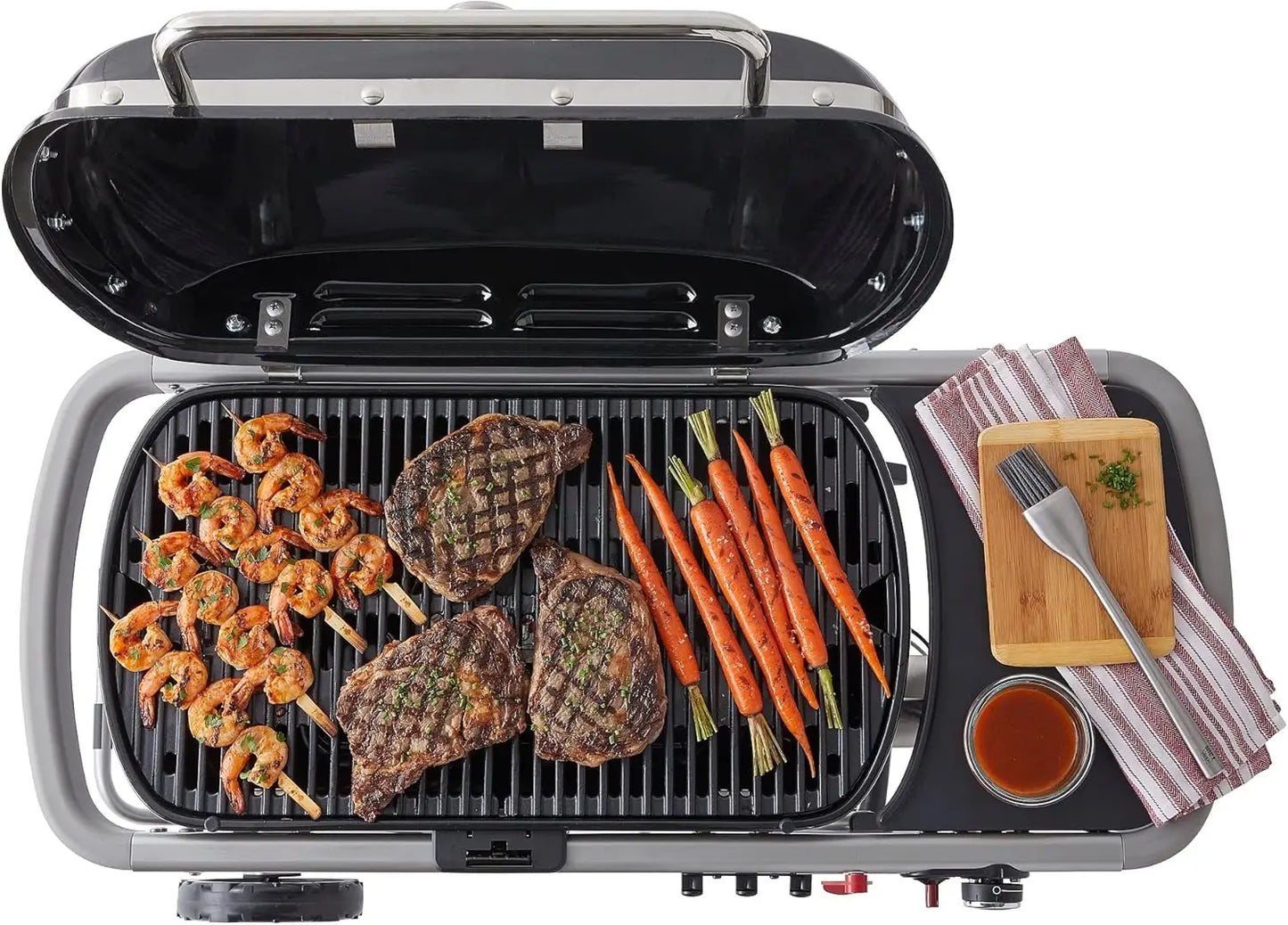 Traveler Portable Gas Grill, Stealth Edition