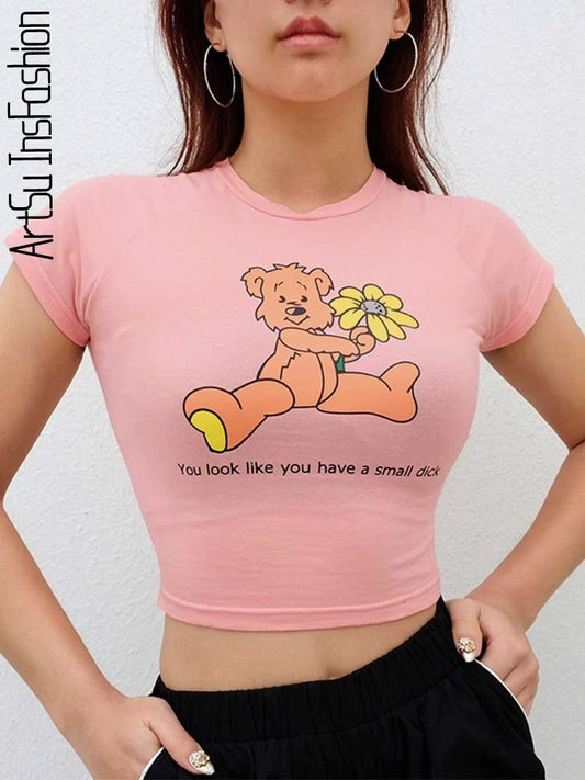 Pink Top Summer Short Sleeve T-shirt