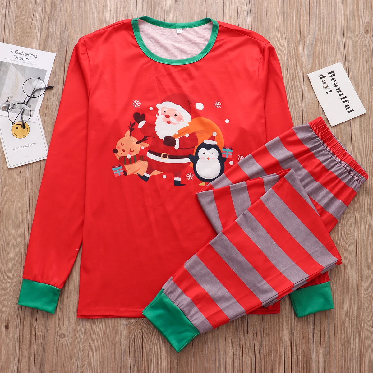 Christmas Family Matching Pajamas Clothing Set Santa Claus Family Clothes 2022 Xmas Adult Kids Pyjamas set Baby Romper Sleepwear