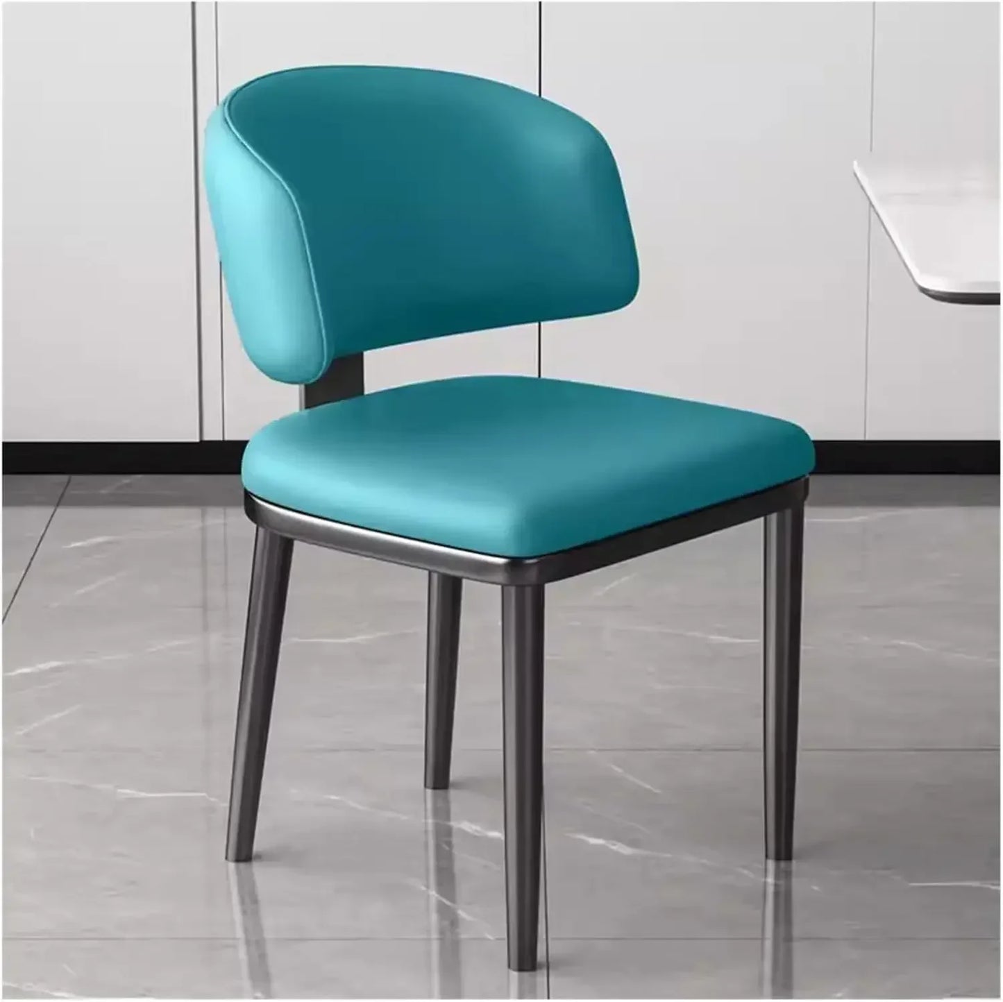 Dining chair，Upholstered Dining Chairs Modern Kitchen Dining Room Chairs with Curved Back,Upholstered Armless Side Chair