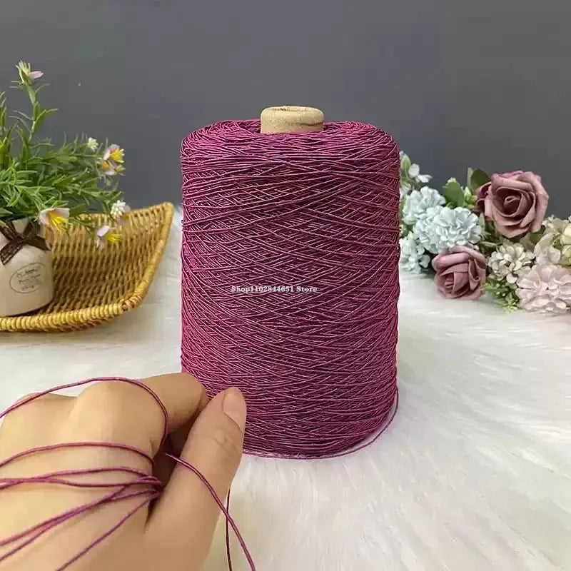 1mm Linen Thread Ice Silk Core Yarn Hand-crochet Special Thread DIY Hand Hook Craft Bag/cushion/hat Jewelry Sewing Material