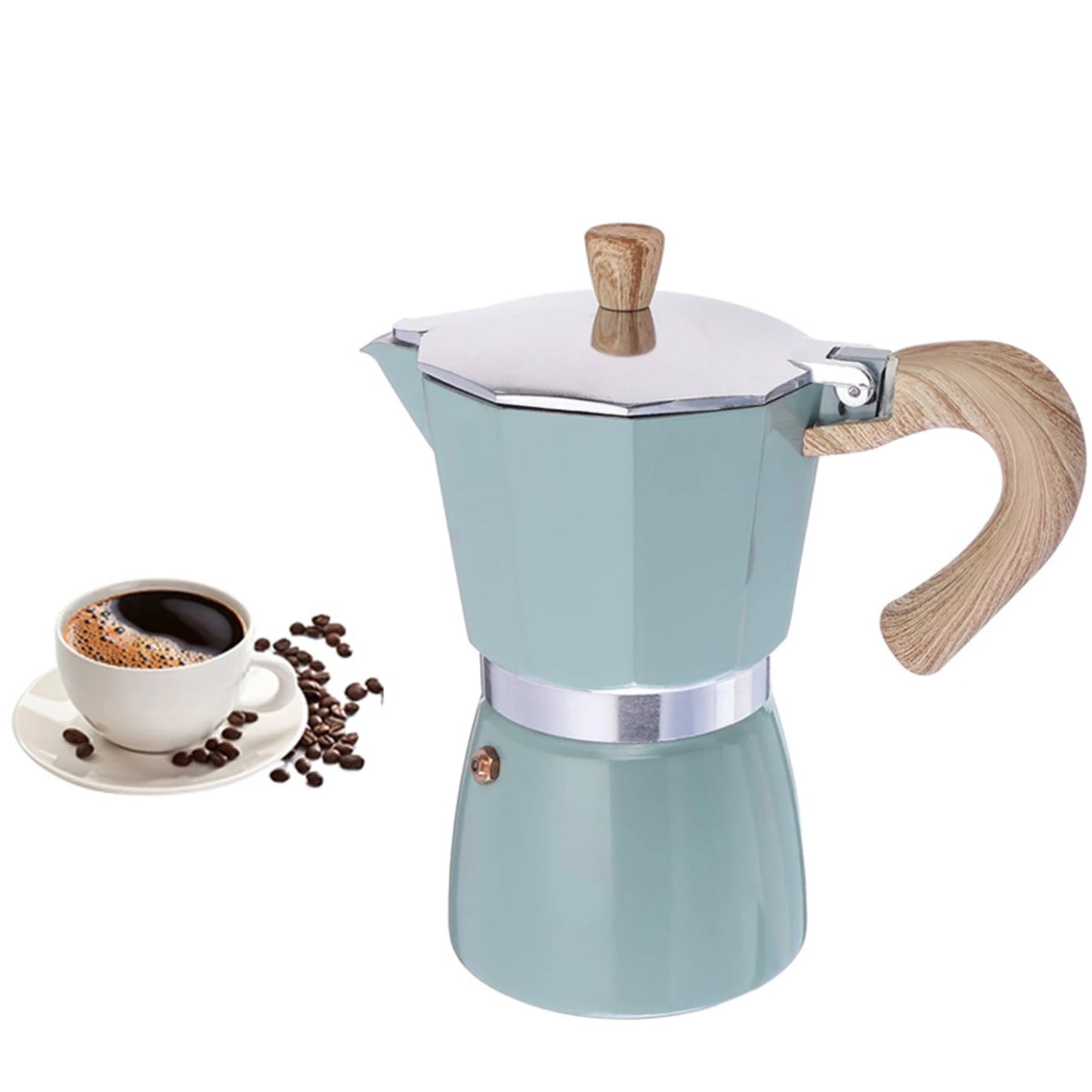 Aluminum Italian Moka Espresso Coffee Maker Percolator Stove Top Pot 150/300ML Kitchen Tools Stovetop Coffee Maker