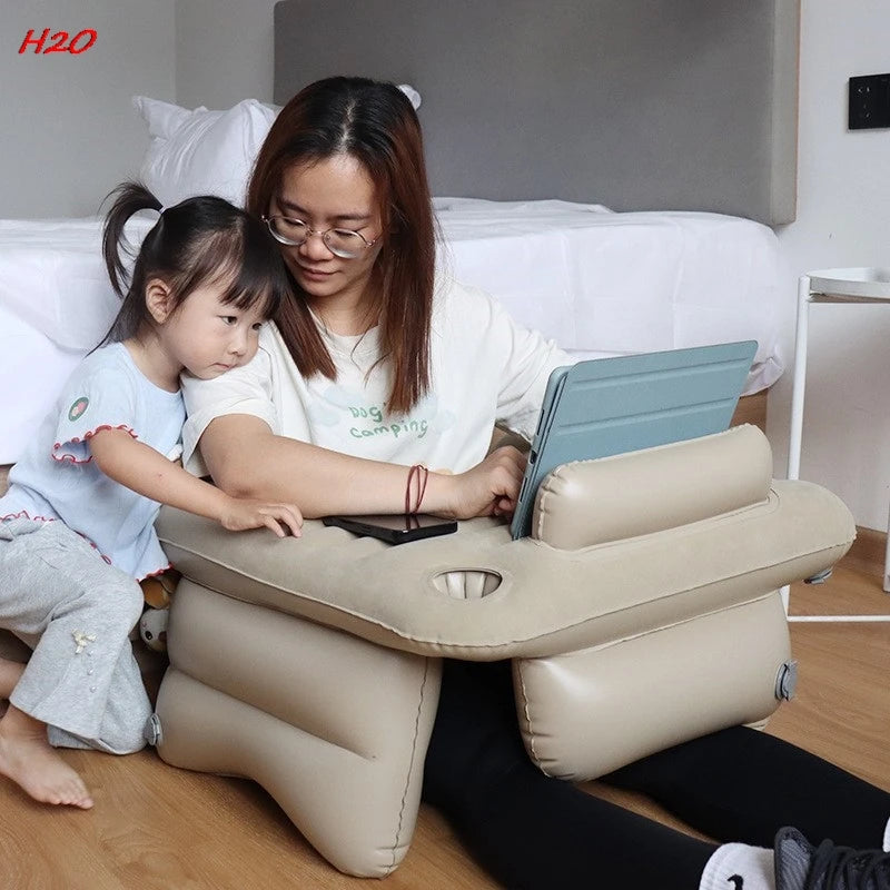 H2O Inflatable Computer Desk Reading Reading Folding Table Home Casual Inflatable Table Portable Desktop Simple Desk Hot New