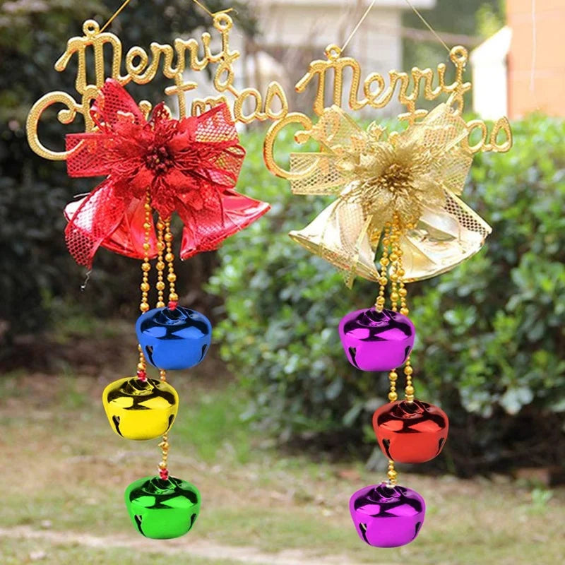 100Pcs Jingle Bells 1 Inch Craft Bells Bulk DIY Bells for Christmas, , Festival Decoration and Home Decoration