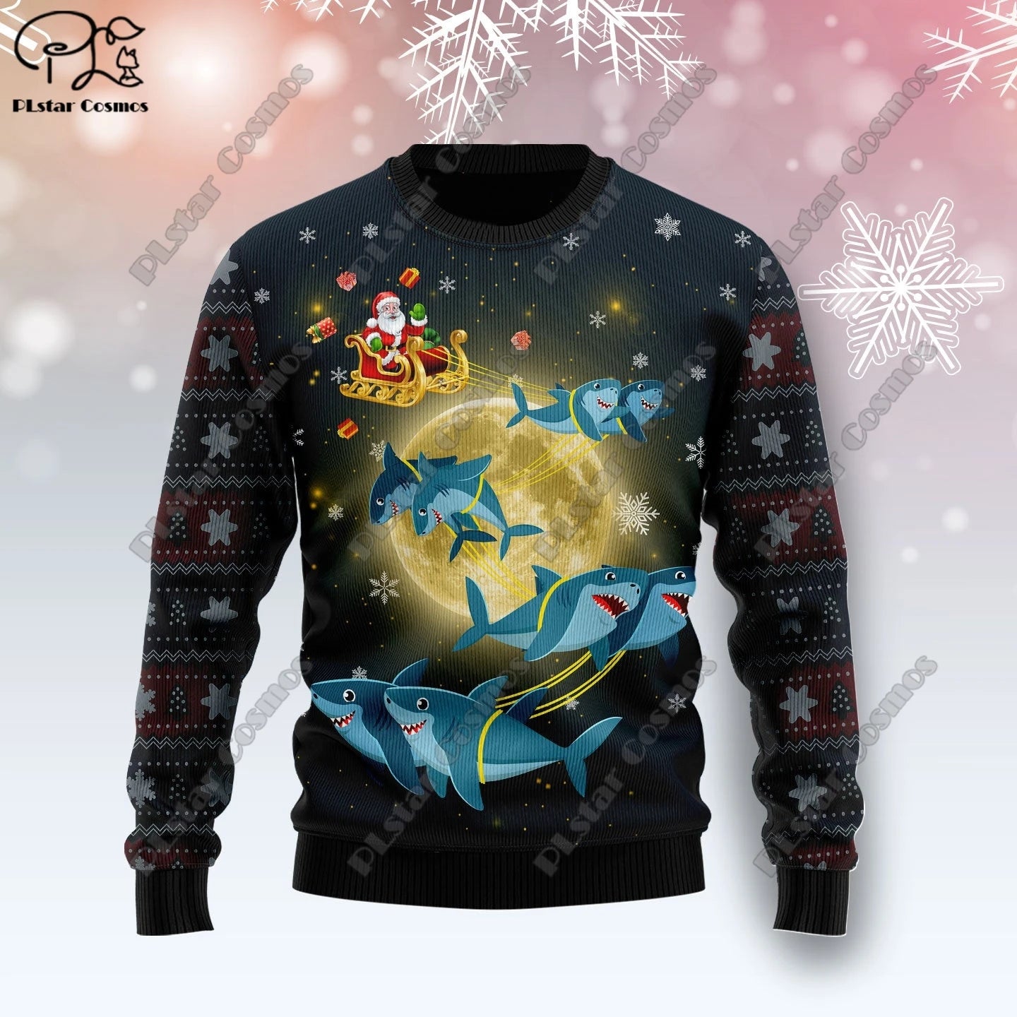 New 3D Printed Animal Custom Series Cute Christmas Pattern Ugly Sweater Street Casual Winter Sweatshirt S-12