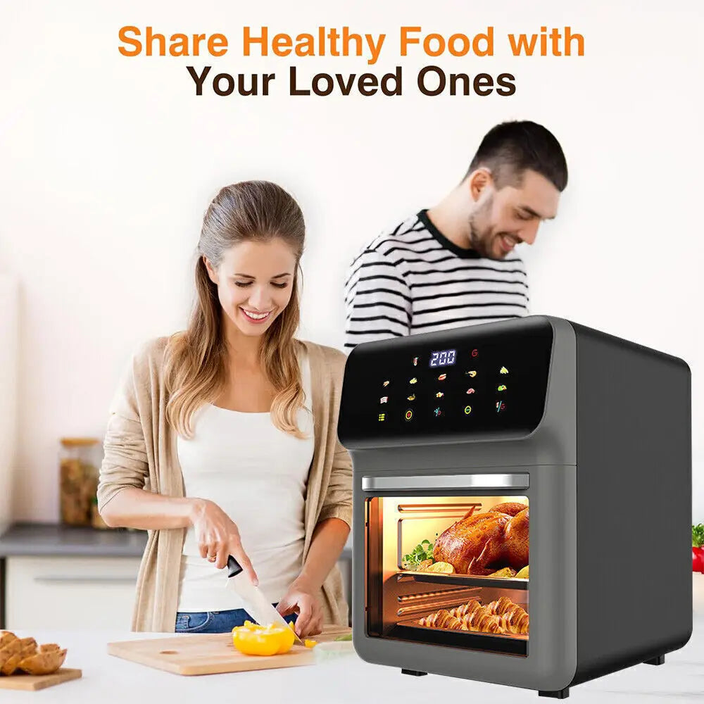 Air Fryer 10L Digital Kitchen Oven Oil Free Low Fat Healthy Frying Cooker 1400W