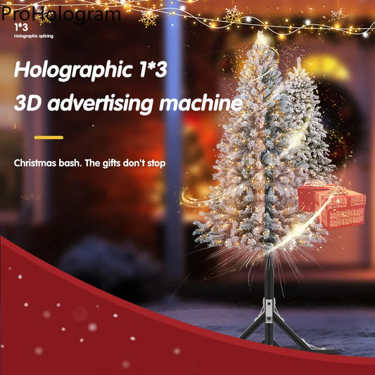 45cm 3D Hologram Projector Fan Advertising Display Stand Led Sign Holographic Lamp Player 3D Fan Stand Support Splicing