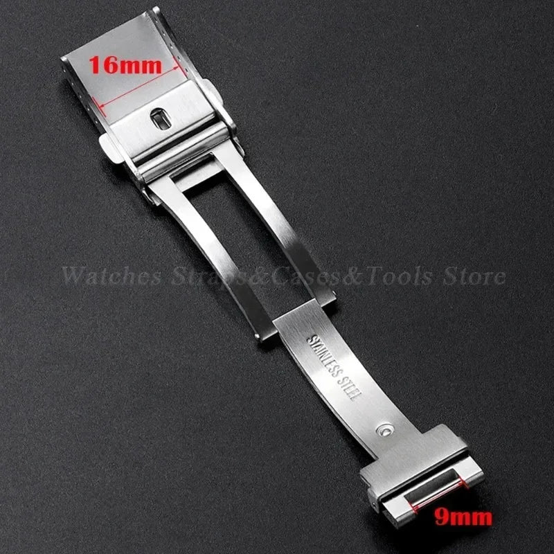 Solid Stainless Steel Buckle for Rolex for Submariner 9x16mm Metal Folding Clasp for Daytona Luxury Deployment Men Watch Button