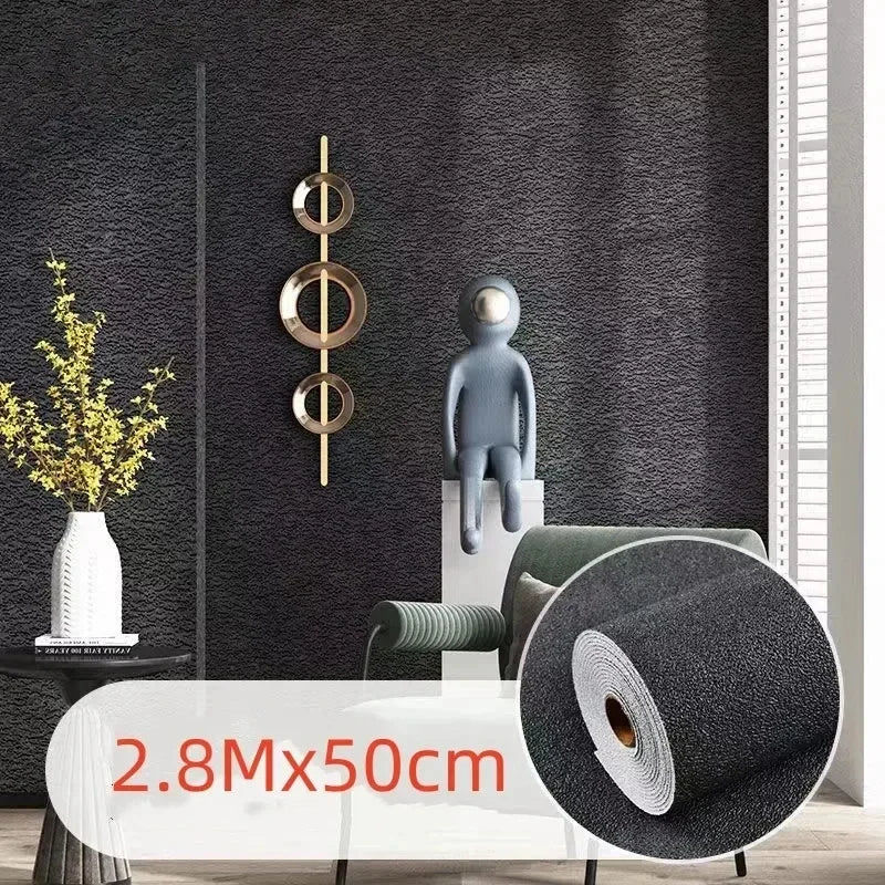 3D Anti-collision Soft Wall Sticker Sponge Self-adhesive Wallpaper Wall Sticker Waterproof Thermal Insulation Foam Wall Sticker